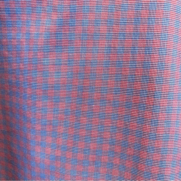 Robert Graham X Collection Large L Tailored Fit Contrast Cuffs Pink Blue Plaid - Picture 2 of 11